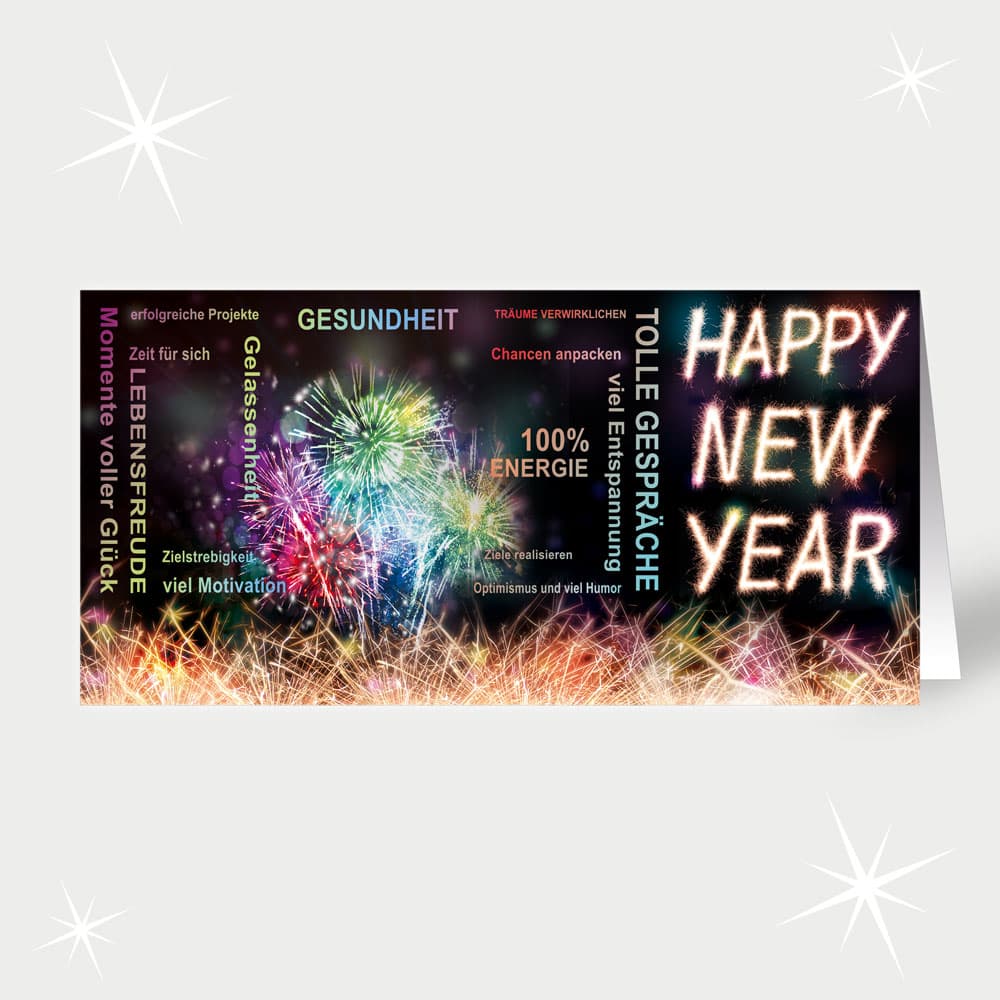Kreative Neujahrsgrüße