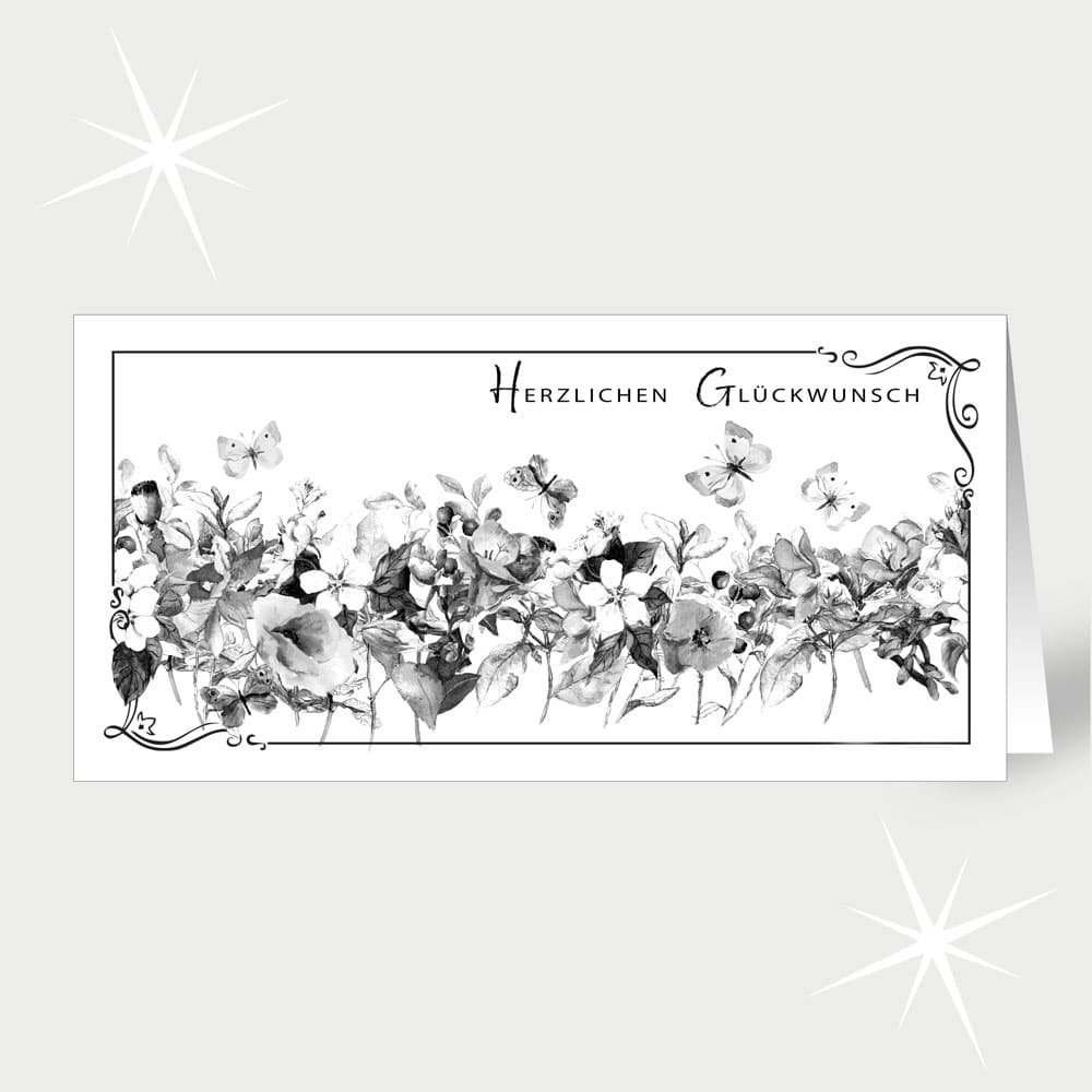 Blumenwiese zum Ausmalen