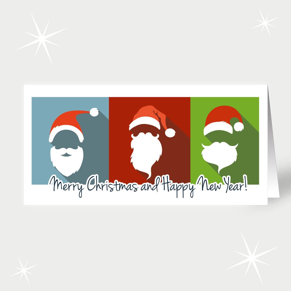 Weihnachtsmann Silhouetten