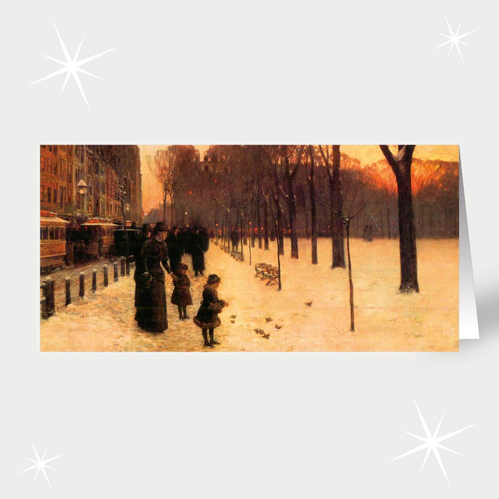 Childe Hassam / At Dusk (Boston Common at Twilight)