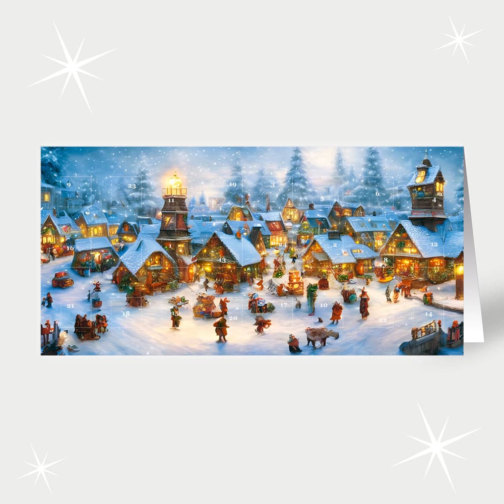 Funkelndes Weihnachtsdorf