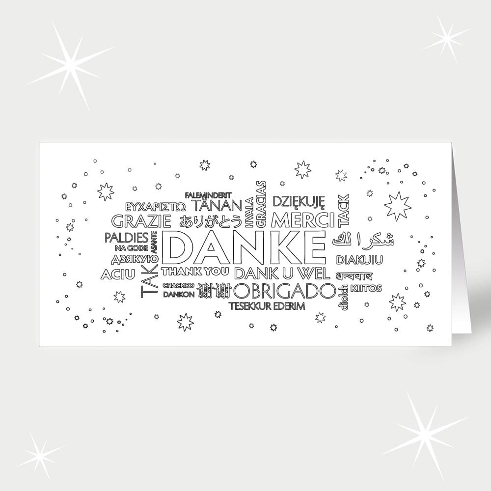 Dankbarkeit zum Ausmalen