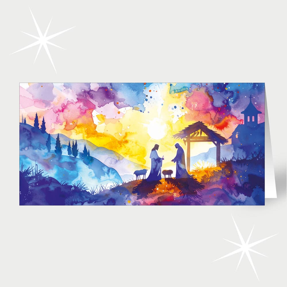 Krippenaquarell