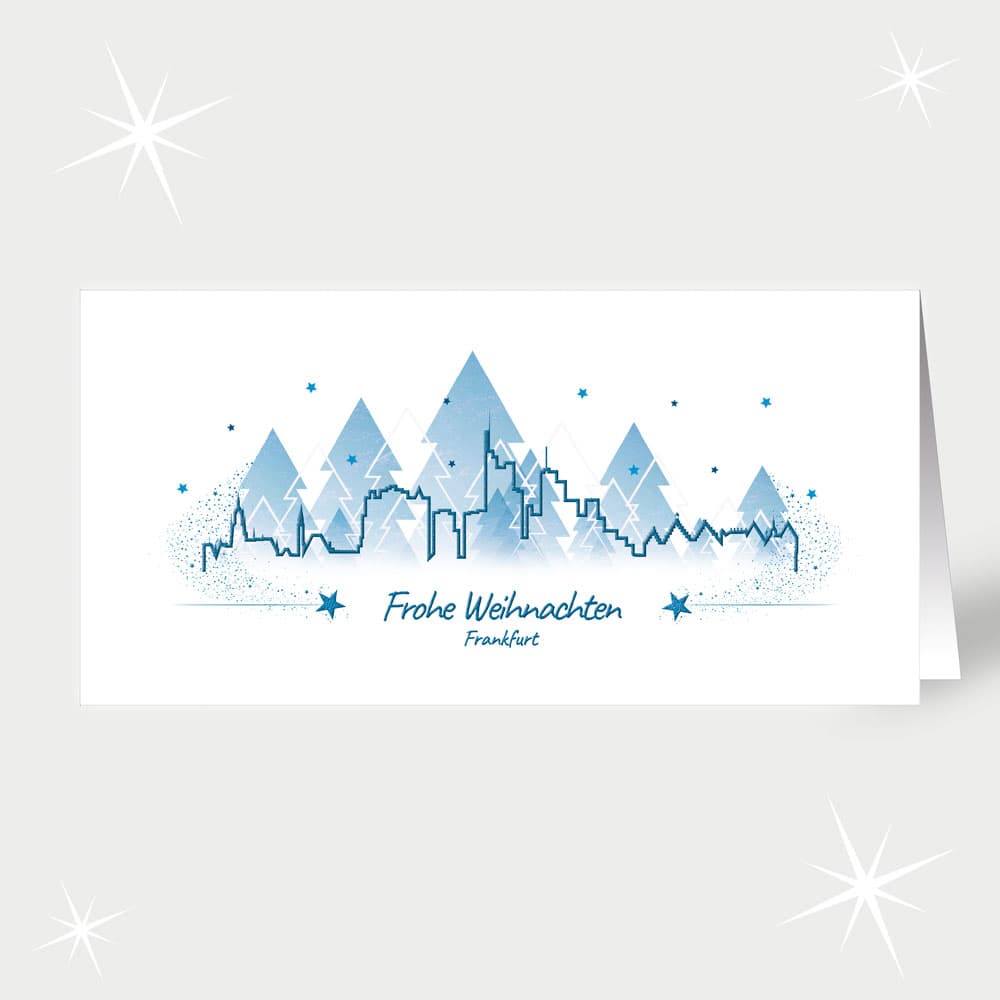Frankfurt in Blau