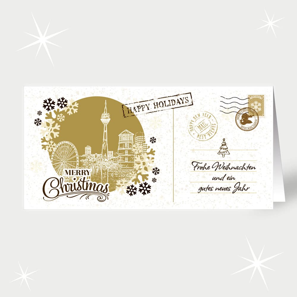 Nostalgisches Düsseldorf in Gold