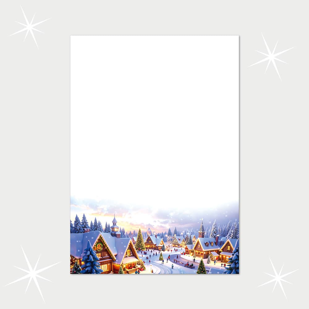 Weihnachtsbriefpapier DIN A4  21 x 29,7 cm