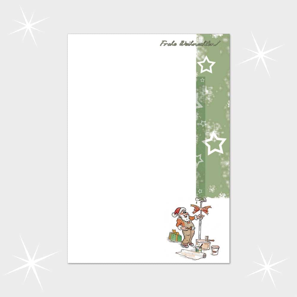 Weihnachtsbriefpapier DIN A4  21 x 29,7 cm